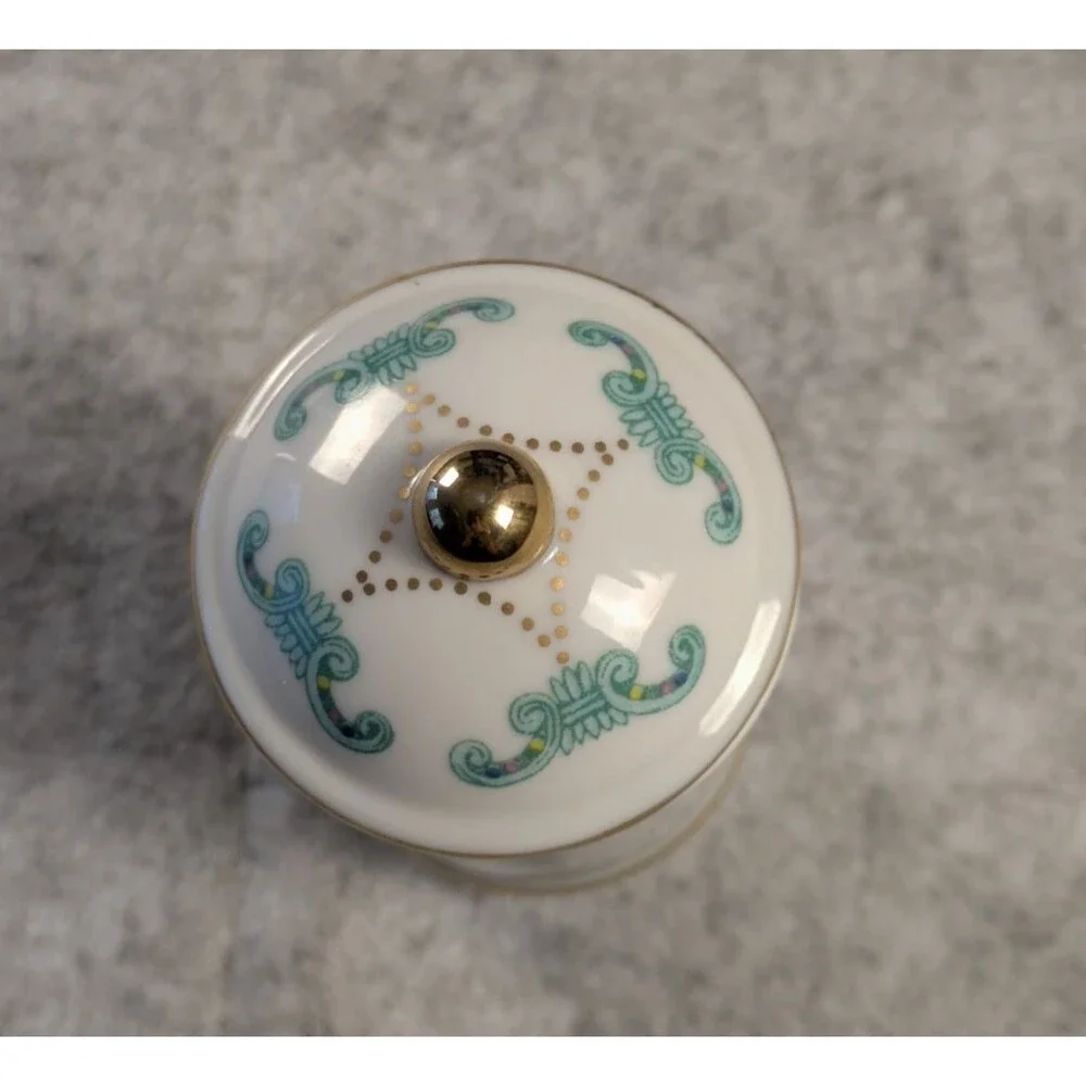 The Spice Carousel By Lenox Vintage 1993 Fine Porcelain Parsley w/ 24k Gold Trim